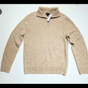 J CREW j crew Rugged merino wool half-zip sweater Item J7612